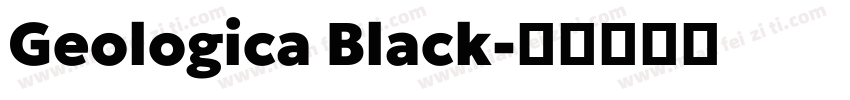 Geologica Black字体转换